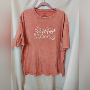 Maurices Coral Cotton Graphic T-Shirt